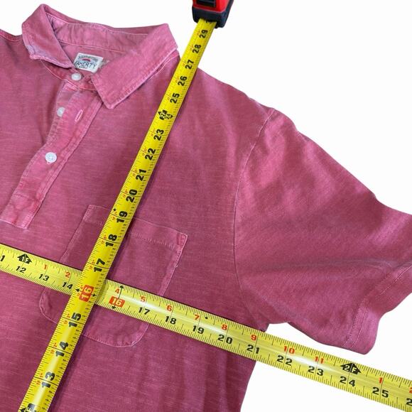 Faherty Sunwashed Tshirt Polo Men's Coral L S/S Coastal Preppy Prep Athleisure - Picture 7 of 8